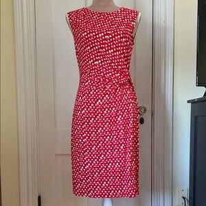New NIC+ZOE Red and White Patterned Midi Dress